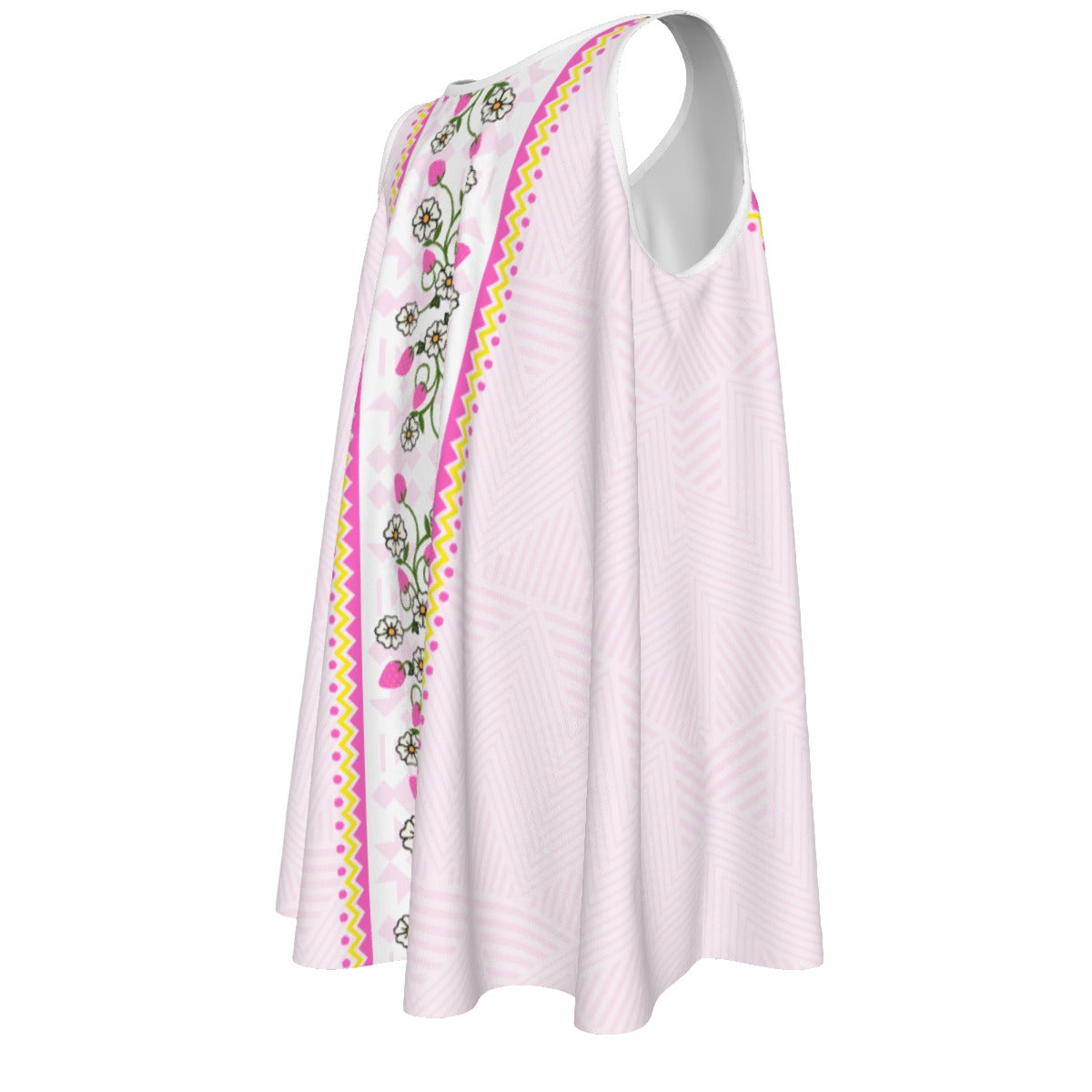 Girls Cotton Strawberry Heart Berry Dress