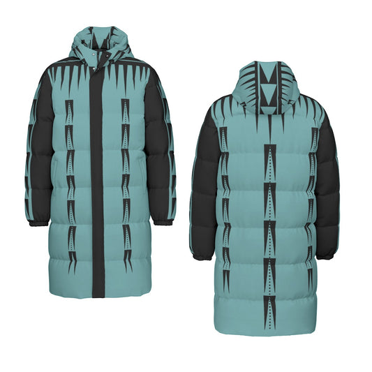 NTV Print Long Duck Down Jacket