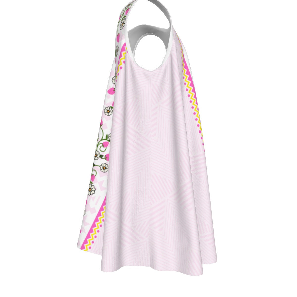 Girls Cotton Strawberry Heart Berry Dress