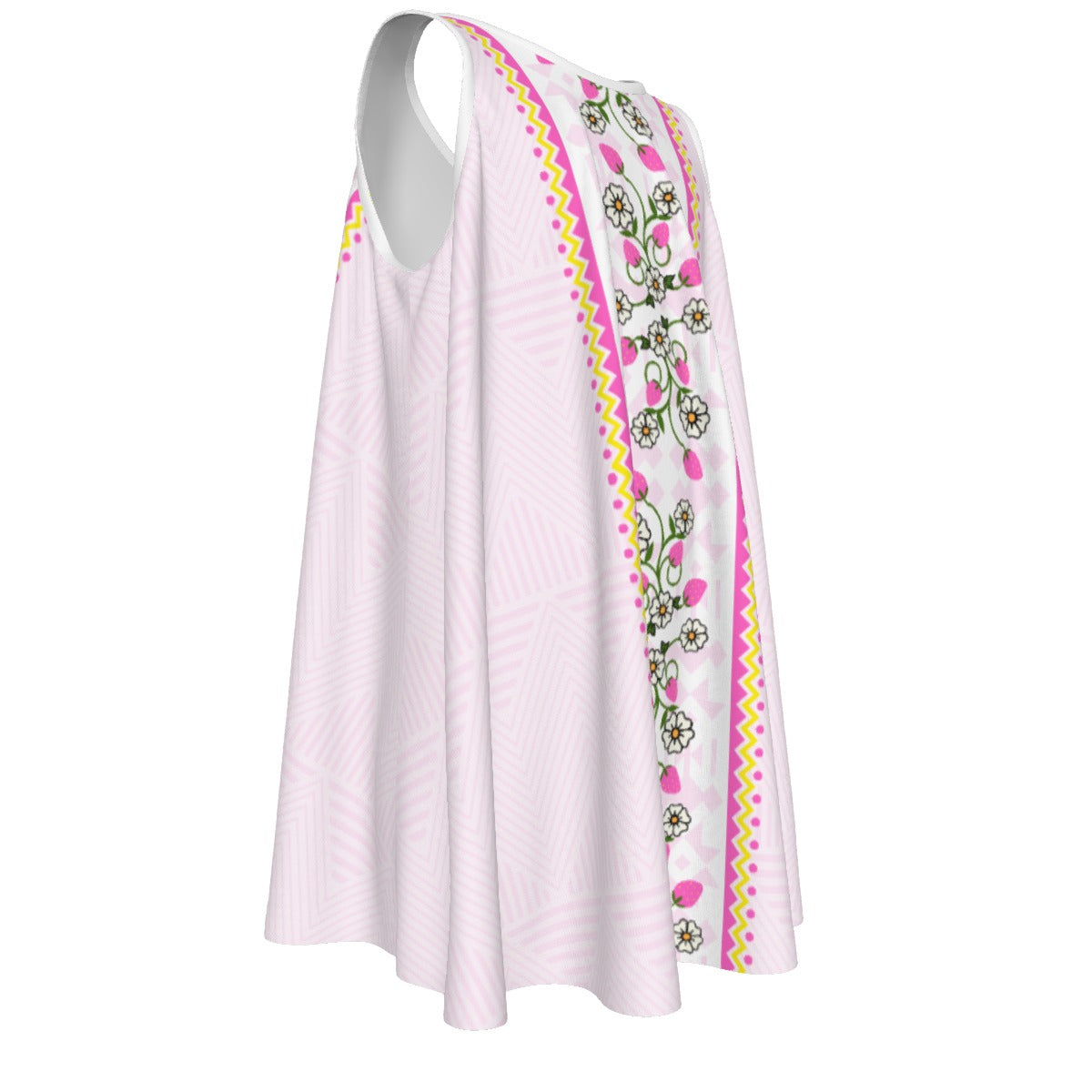 Girls Cotton Strawberry Heart Berry Dress