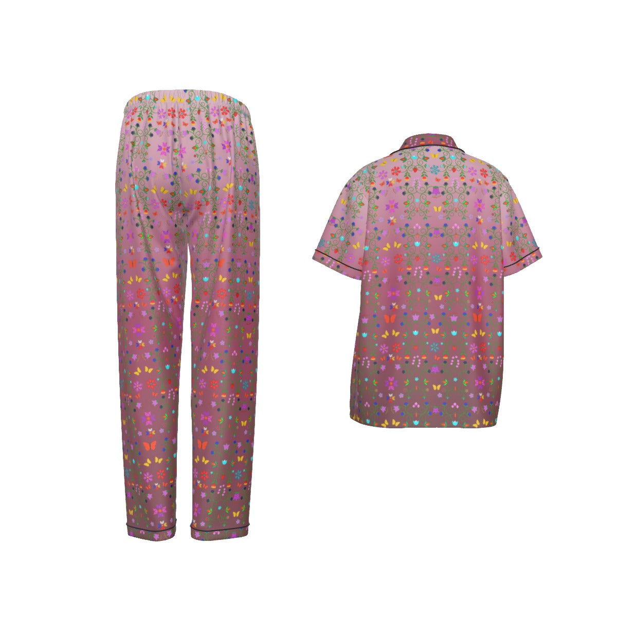 Floral Short Sleeve Pajamas Set