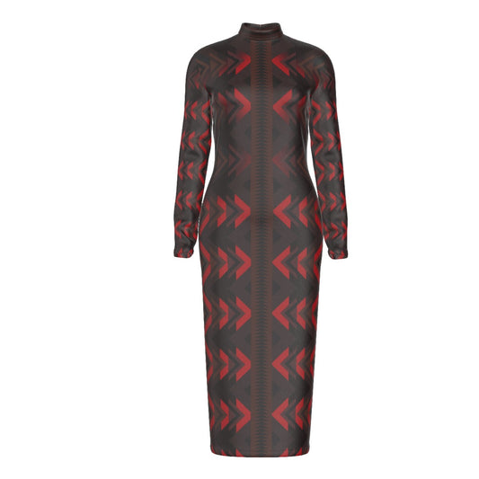 Arrows of Destiny Mockneck Dress