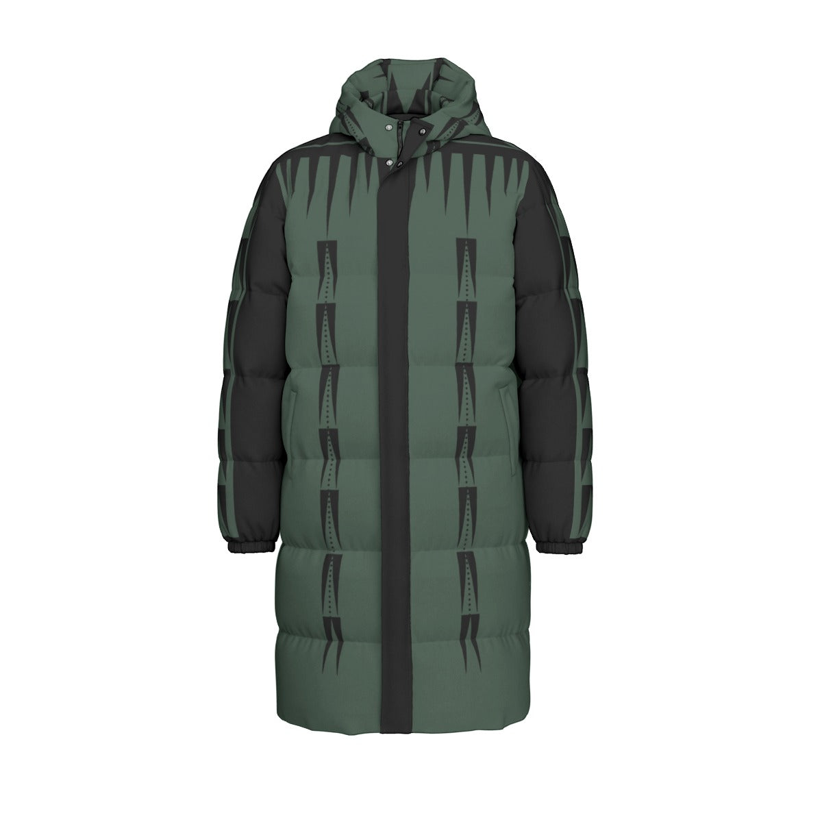 NTV Print Long Duck Down Jacket