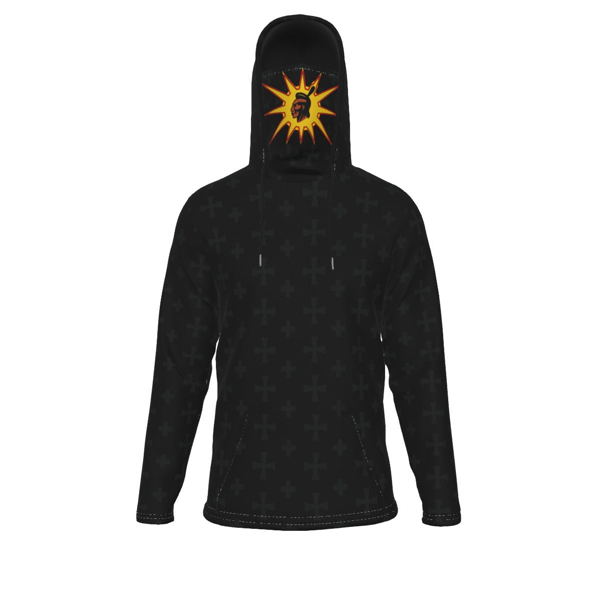 Warrior Fleeced Hoodie With Mask