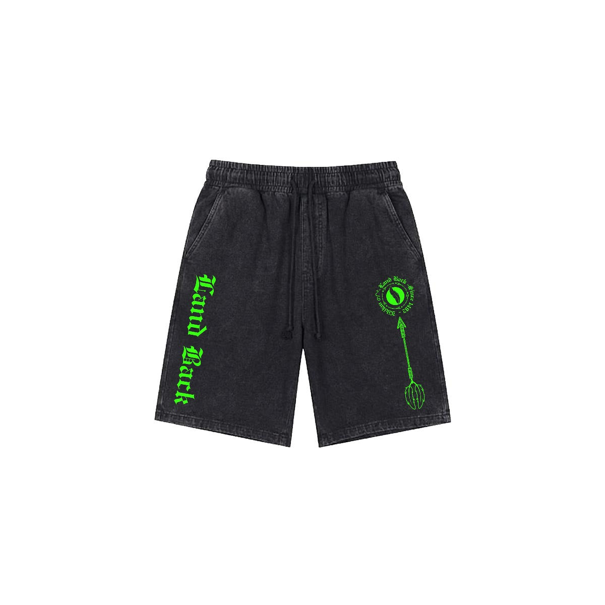 Land Back Drawstring Shorts