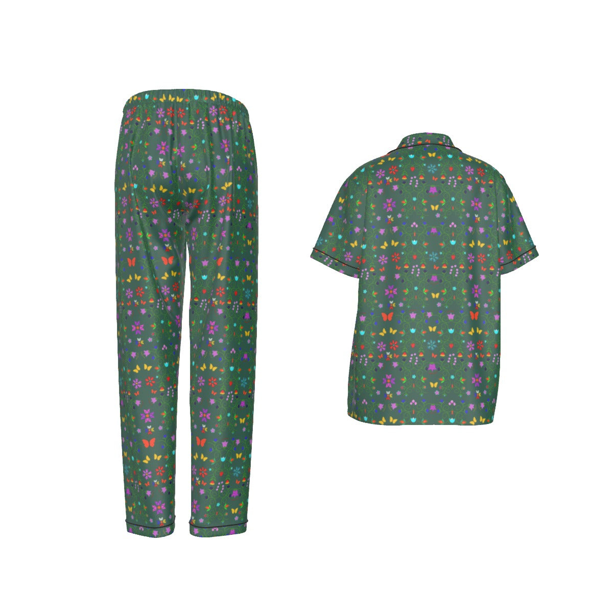 Floral Short Sleeve Pajamas Set