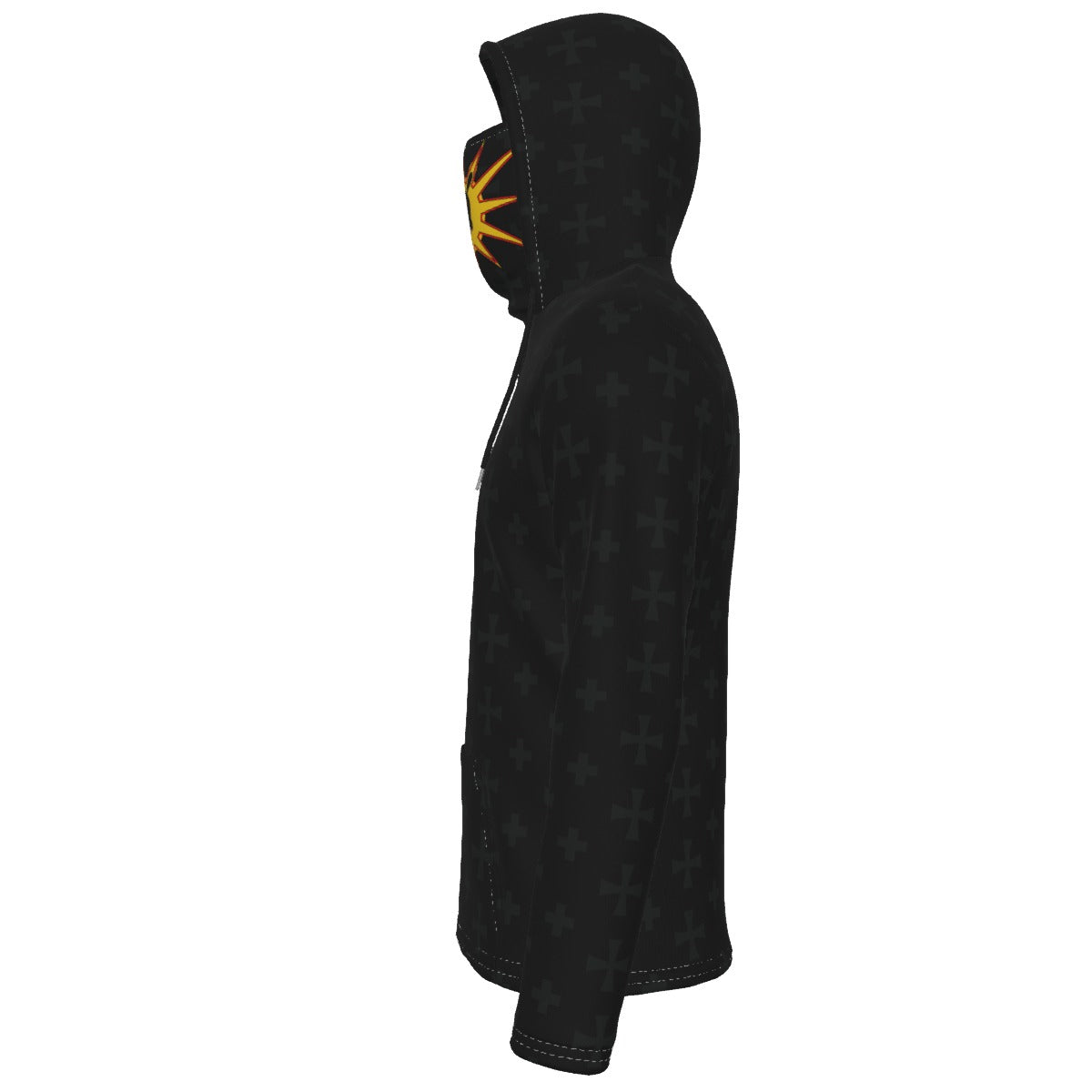 Warrior Fleeced Hoodie With Mask