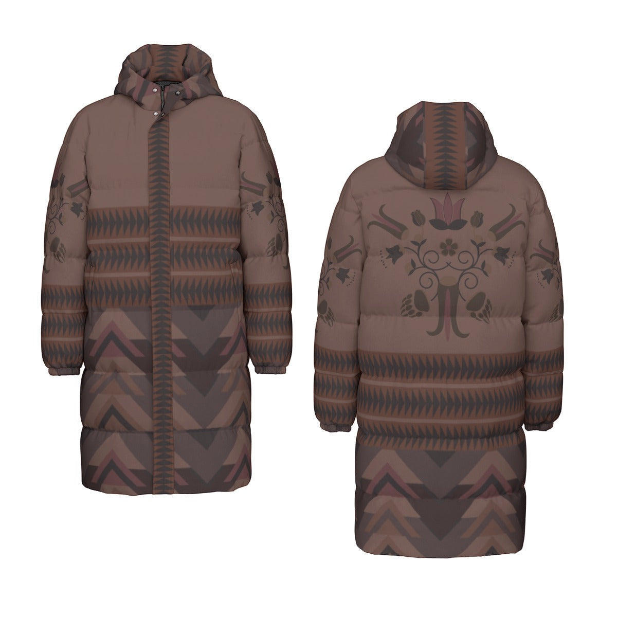 Woodland Bear Long Down Jacket
