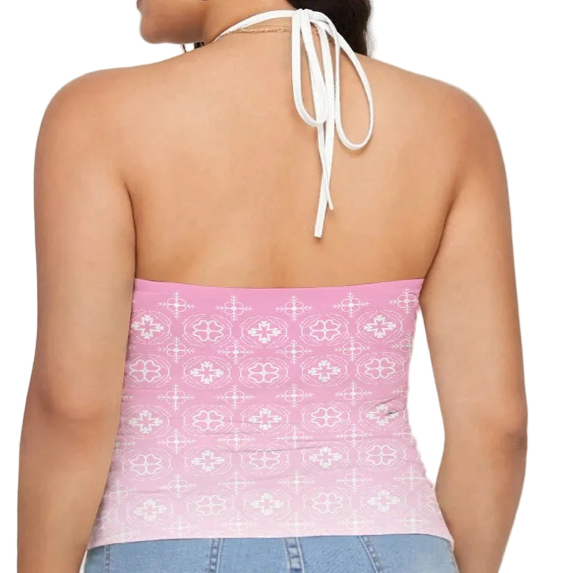 Lace Bandana Halter Top