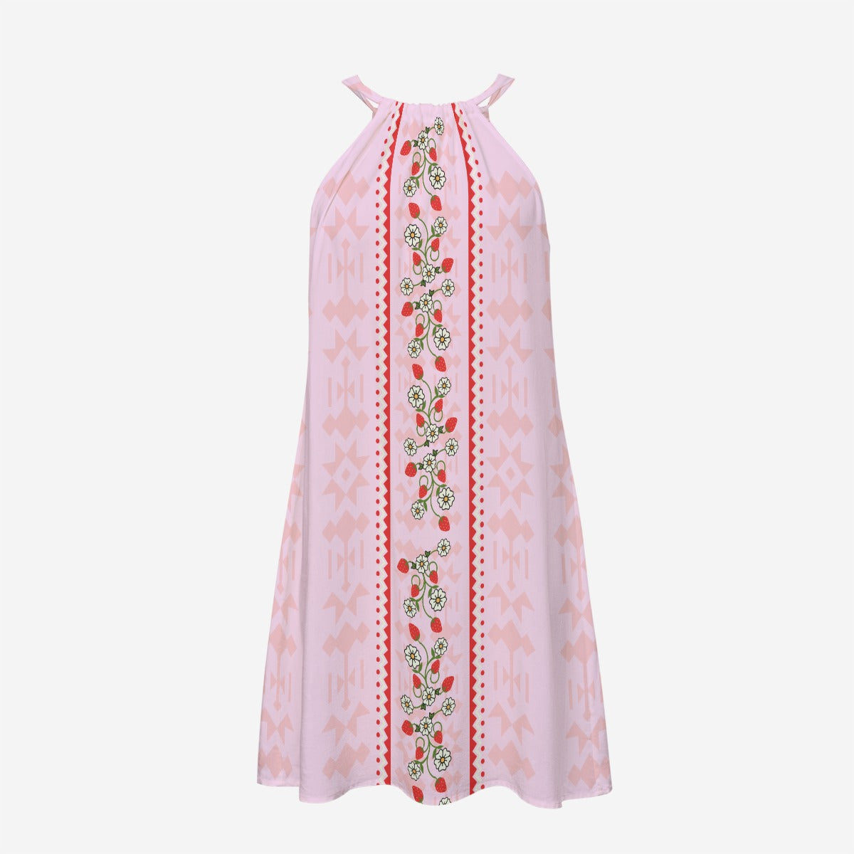 Strawberry Heart Berry Rayon Dress