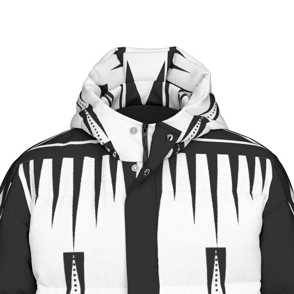 NTV Print Long Duck Down Jacket