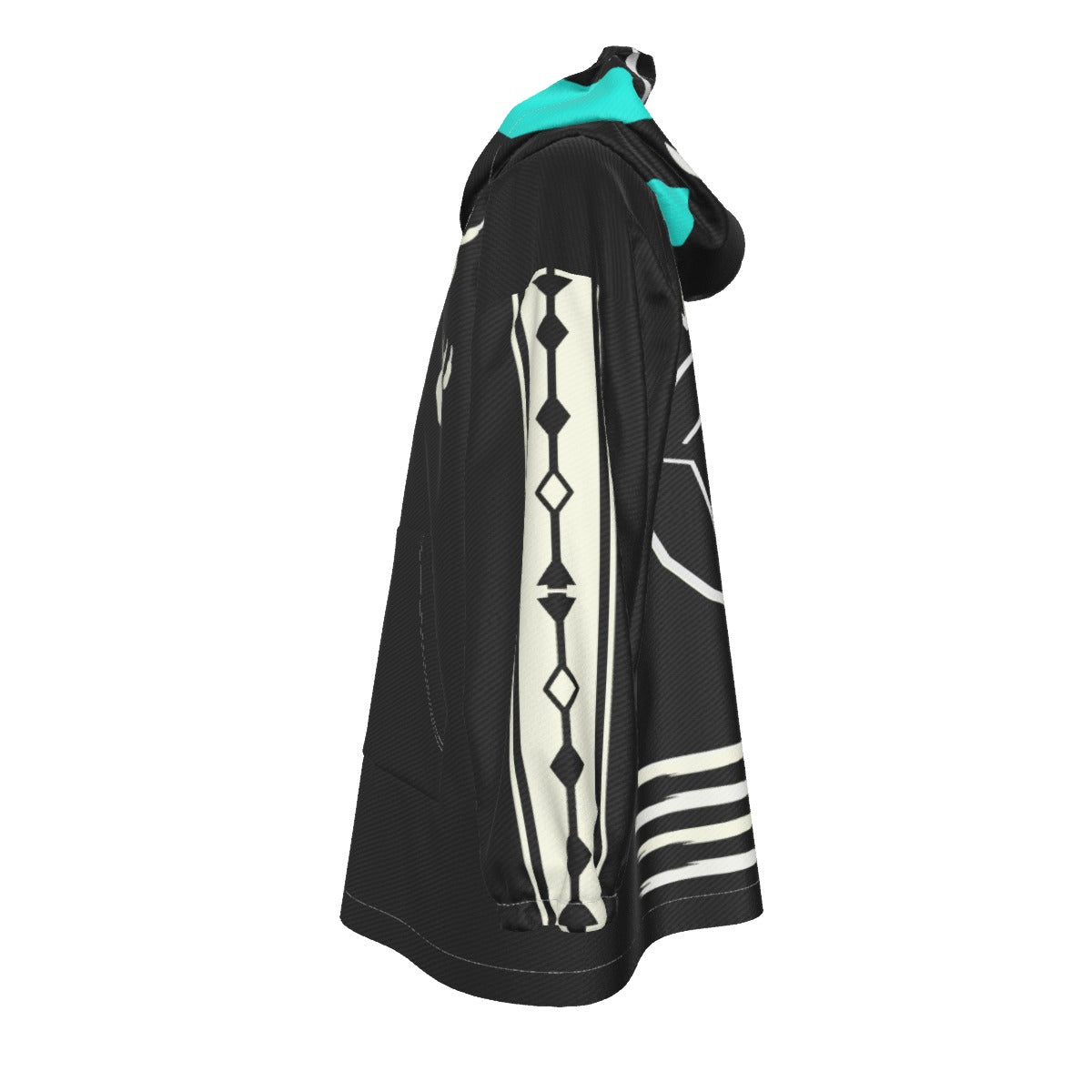 Kid's maskwa ᒪᐢᑲ Bear Sherpa Fleece Hoodie Blanket