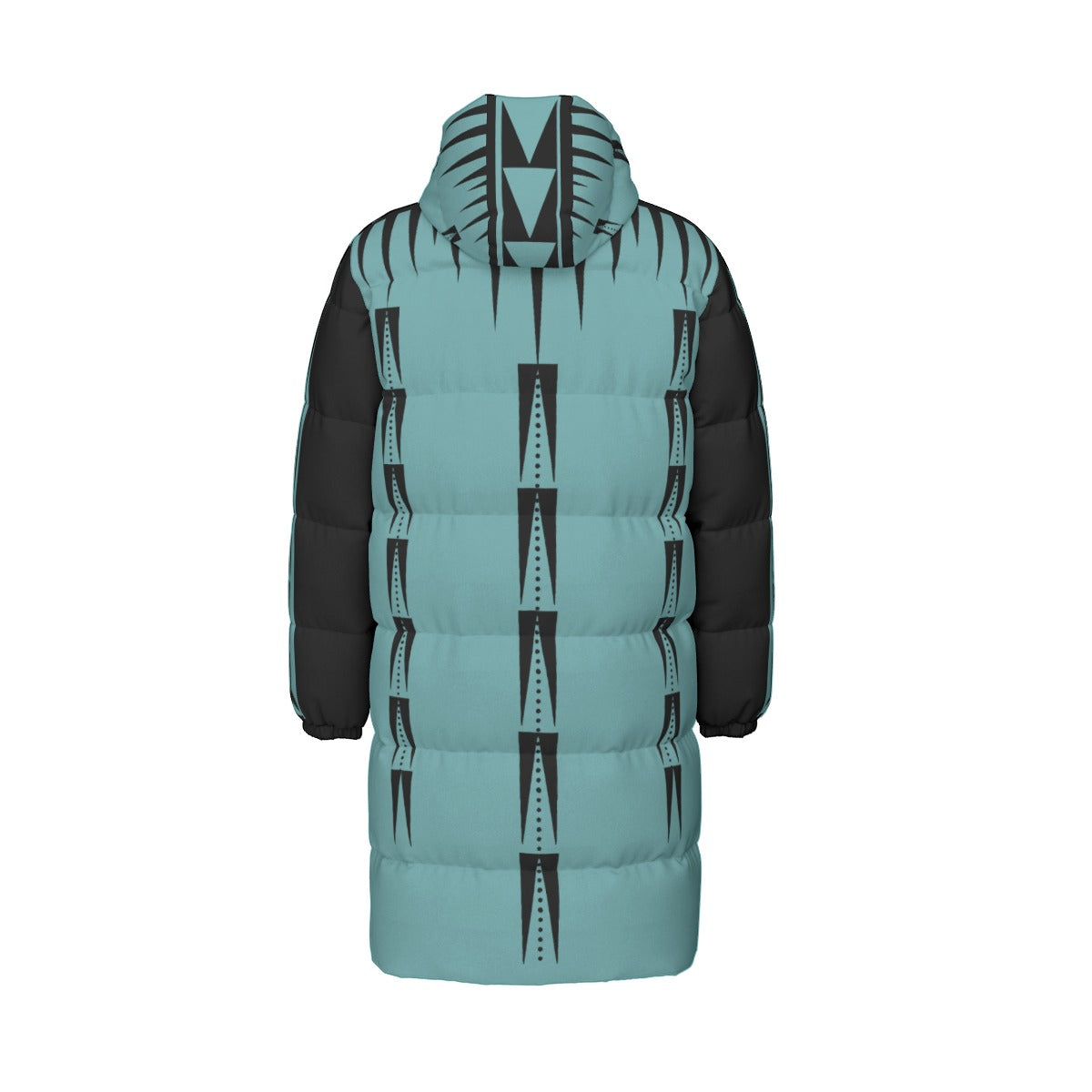 NTV Print Long Duck Down Jacket