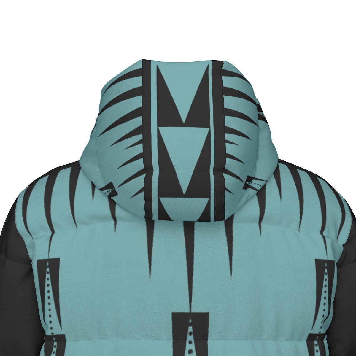 NTV Print Long Duck Down Jacket