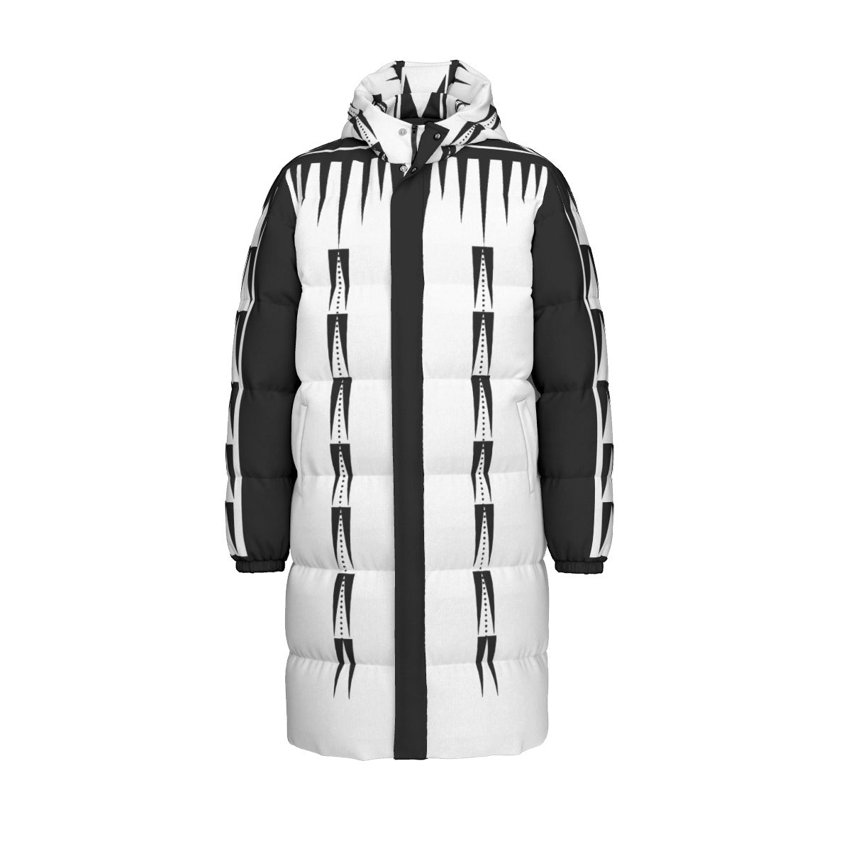 NTV Print Long Duck Down Jacket