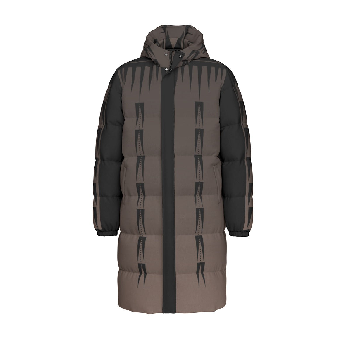 NTV Print Long Duck Down Jacket