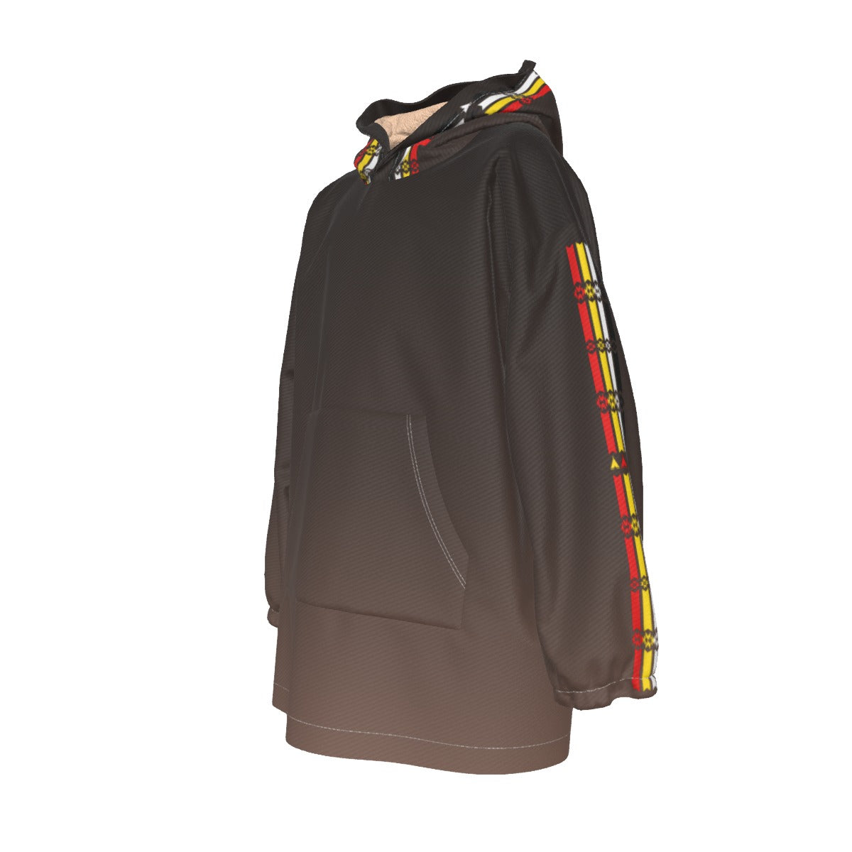 Kid's Medicine Wheel Ribbon Sherpa Fleece Hoodie Blanket
