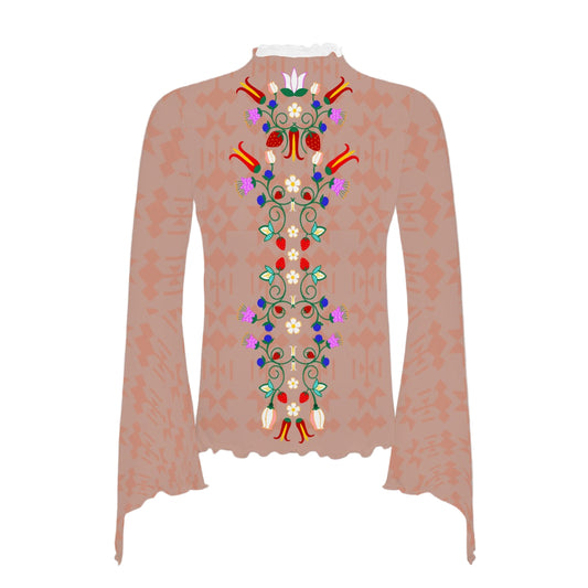 Cree woodland floral Indigenous fashion