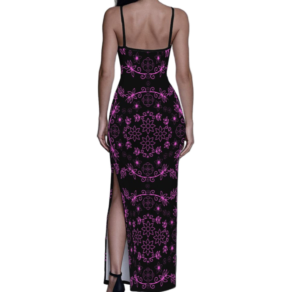 Minimalistic Long Slit Dress