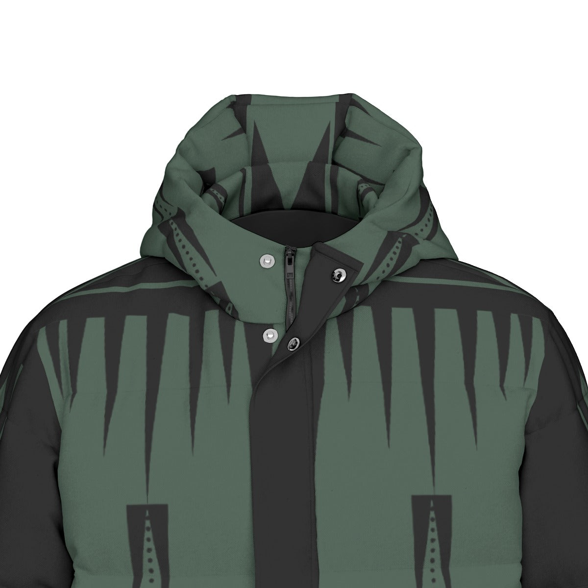 NTV Print Long Duck Down Jacket