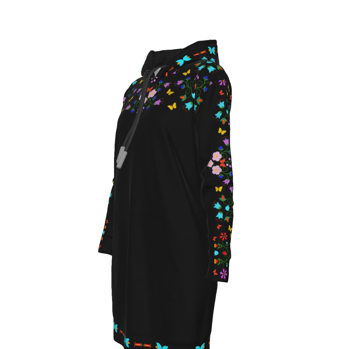 Floral Hoodie Hoodie Dress