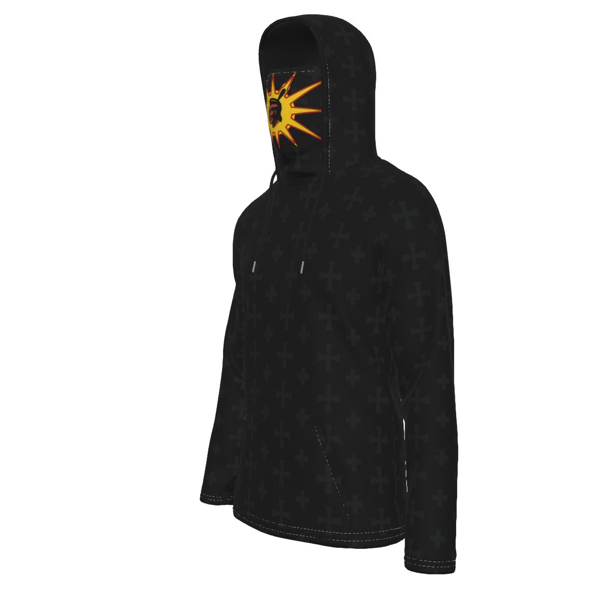 Warrior Fleeced Hoodie With Mask