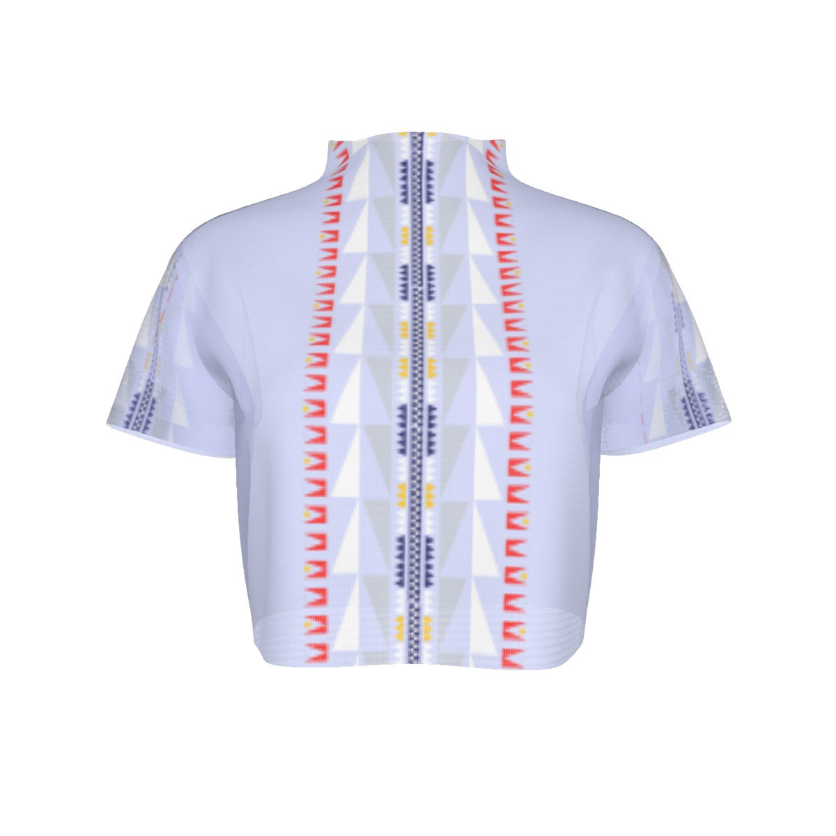 Moon and Sun Mesh Cropped Shirt Short Sleeve