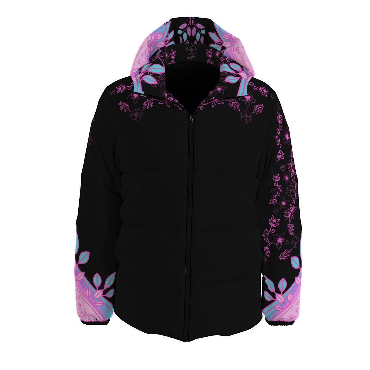 Native Floral Down Jacket