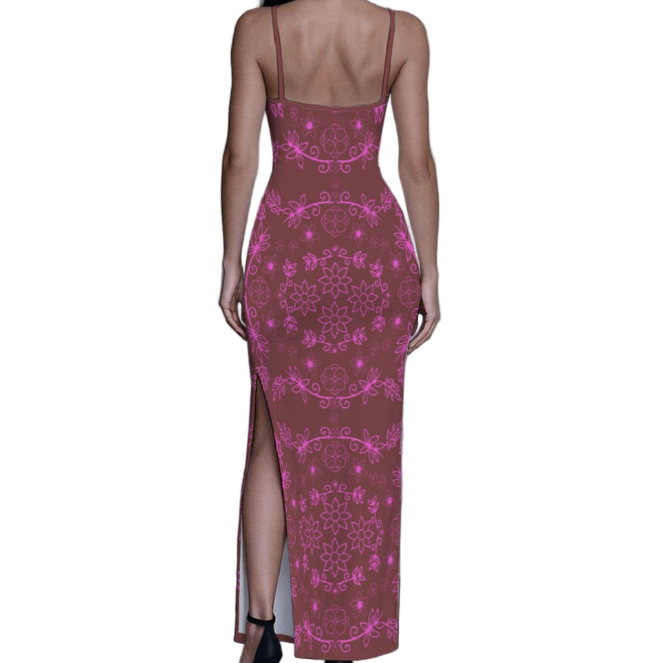 Minimalistic Long Slit Dress