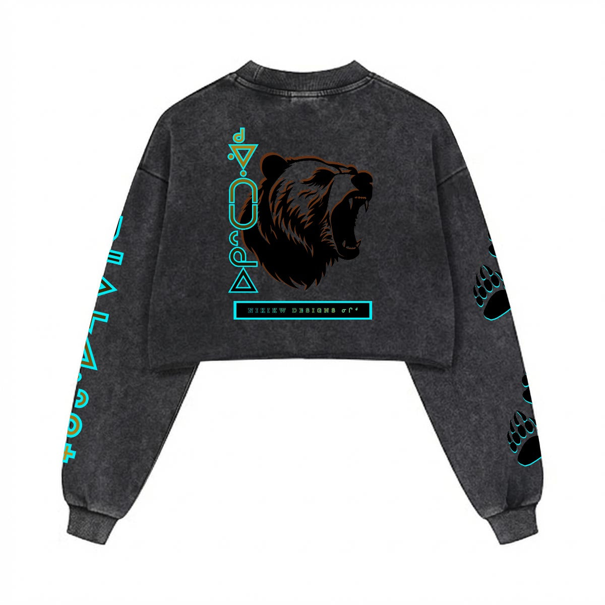 okistatowân ᐅᑭᐢᑕᑐᐧᐋᓐ Grizzly Cropped Crewneck