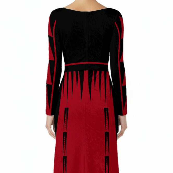 Indigenous Fashion Velvet Maxi Dress