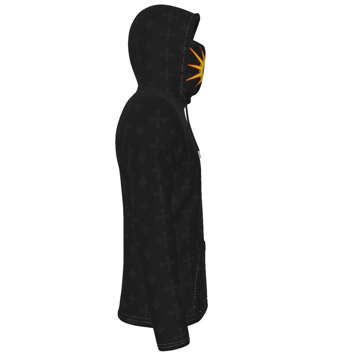 Warrior Fleeced Hoodie With Mask