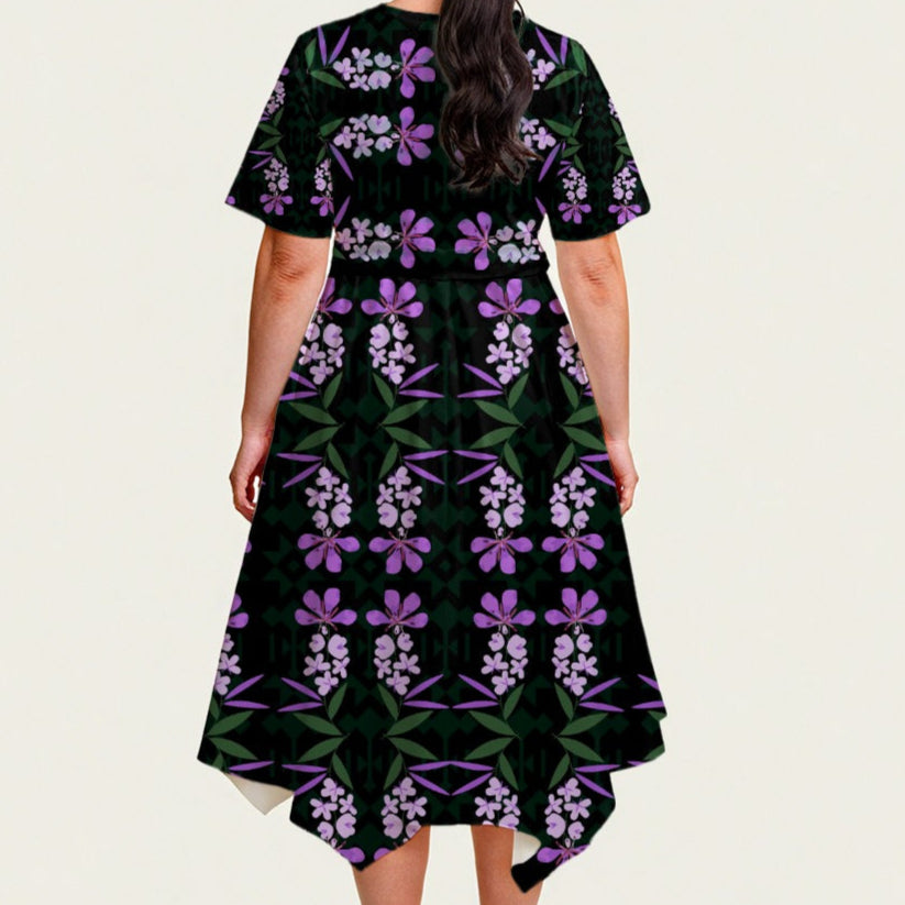 Fireweed Belted Midi Dress