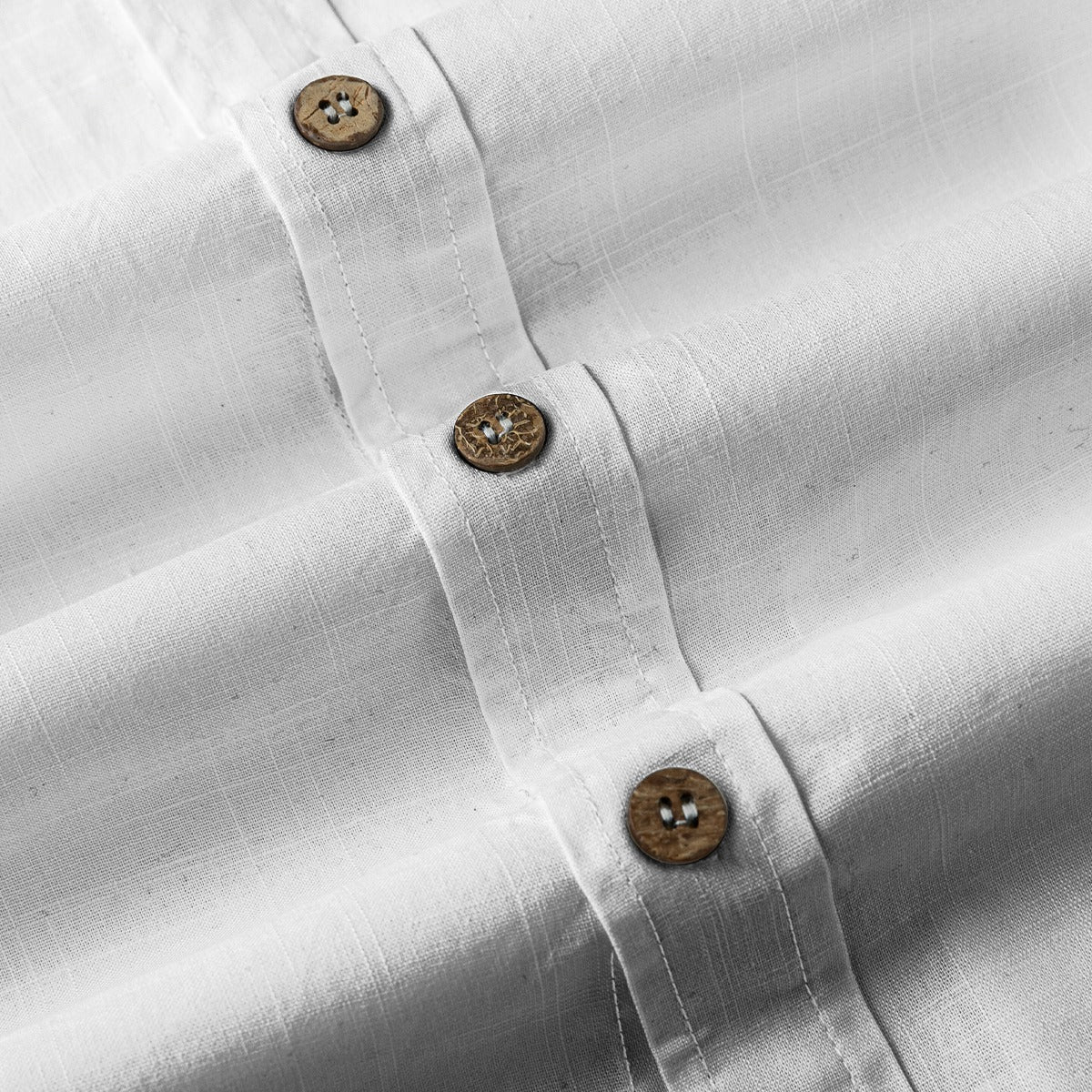 Ribbon Button down Cotton Shirt