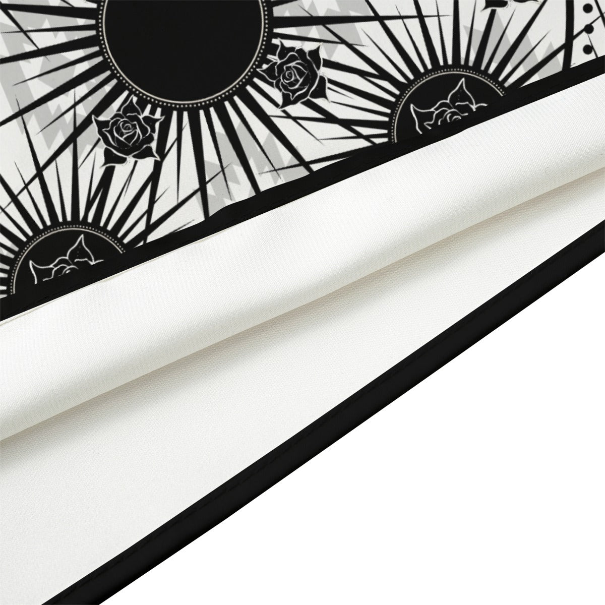 Rose Print Silky Scarf