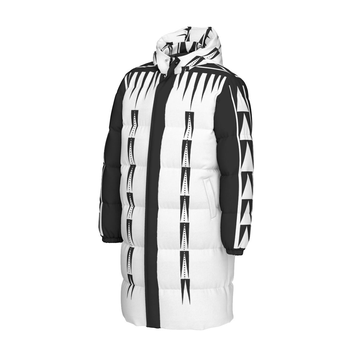 NTV Print Long Duck Down Jacket