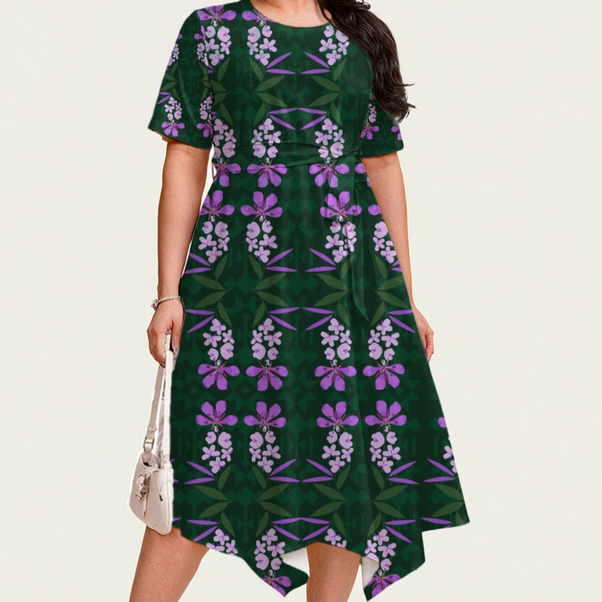 Fireweed Belted Midi Dress