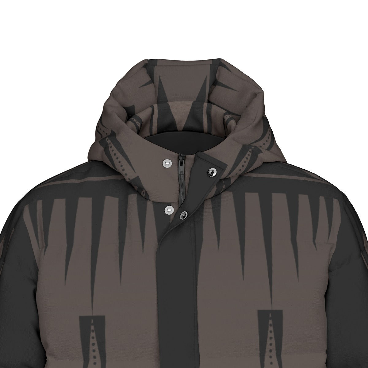 NTV Print Long Duck Down Jacket