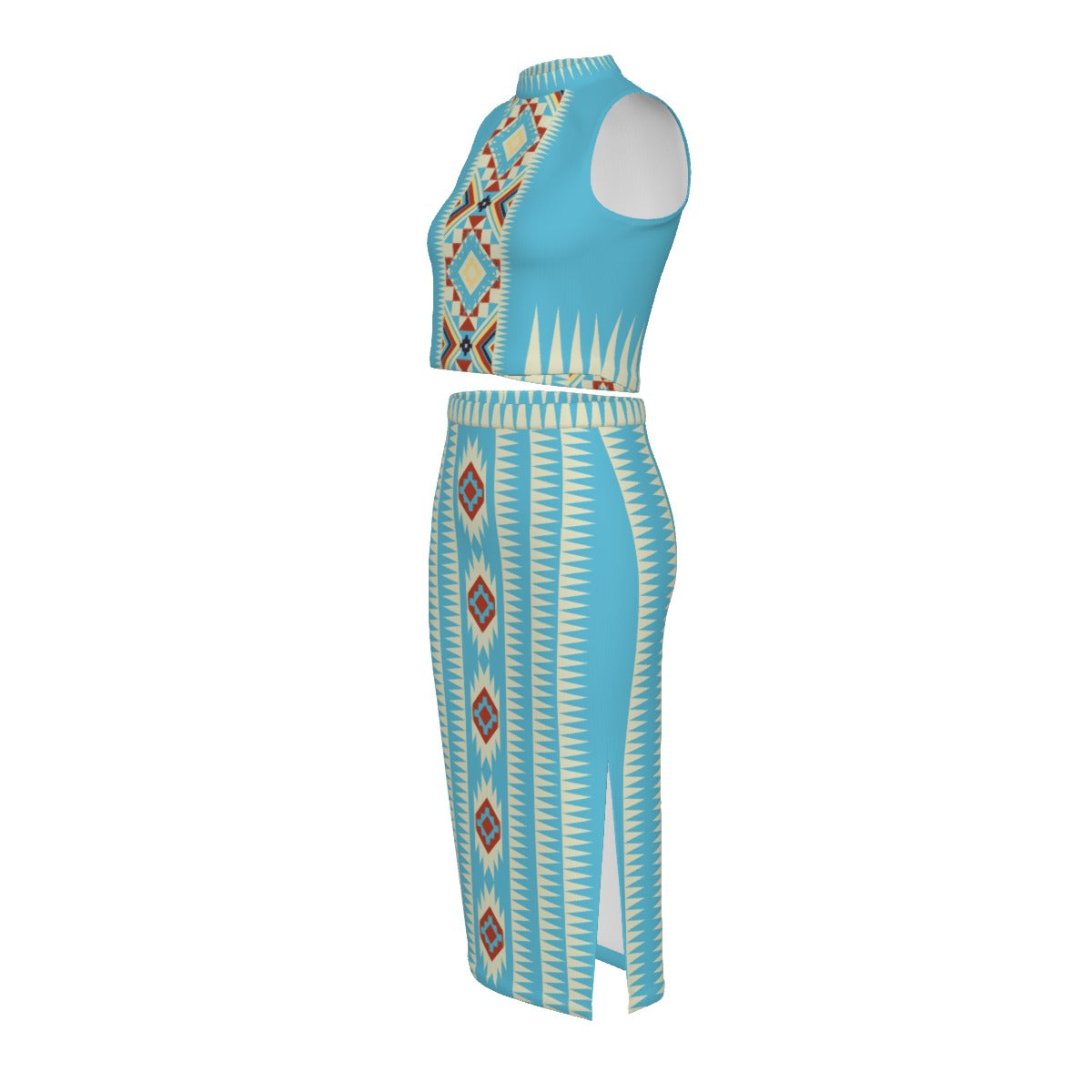 Tribal Baddie Pencil Skirt Set