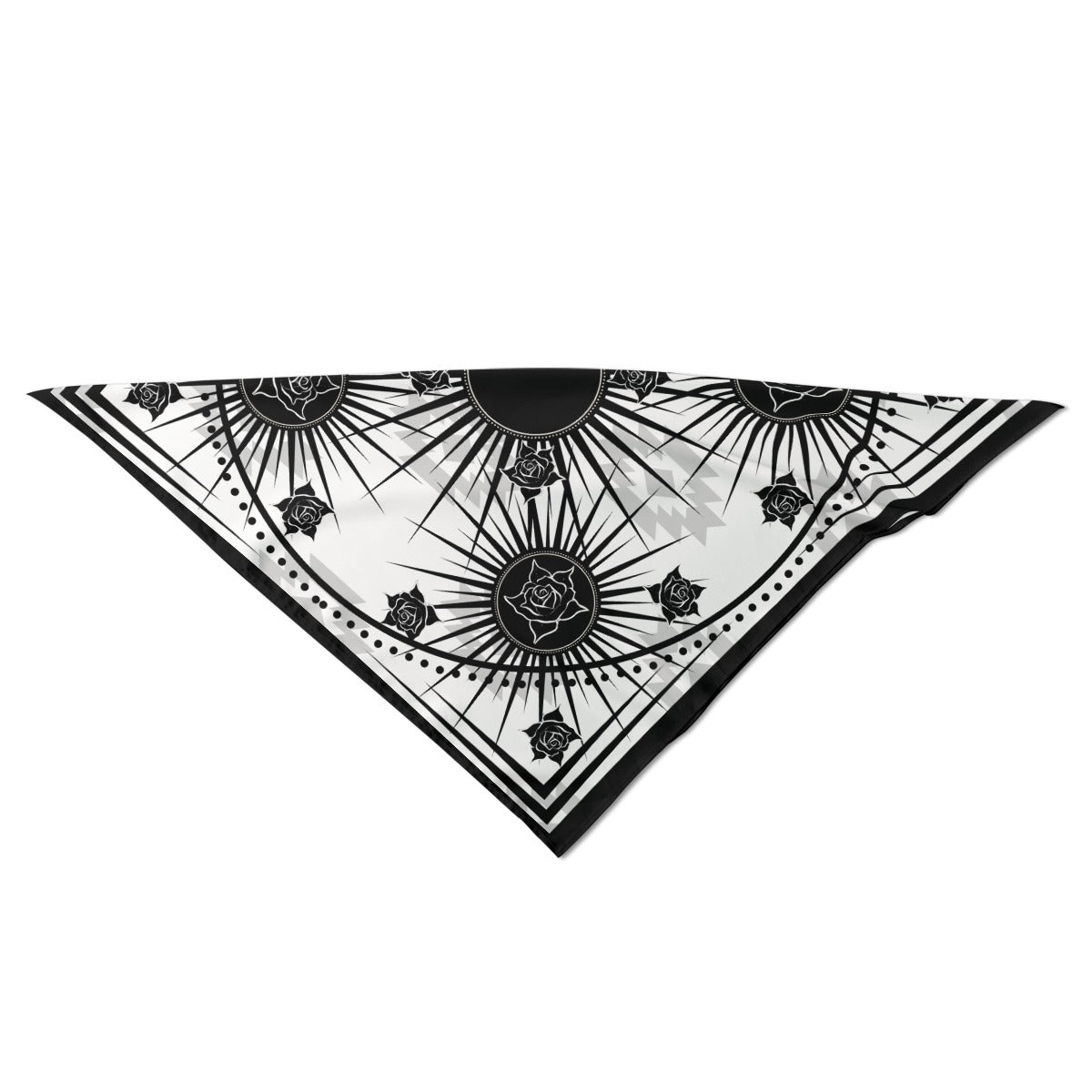 Rose Print Silky Scarf