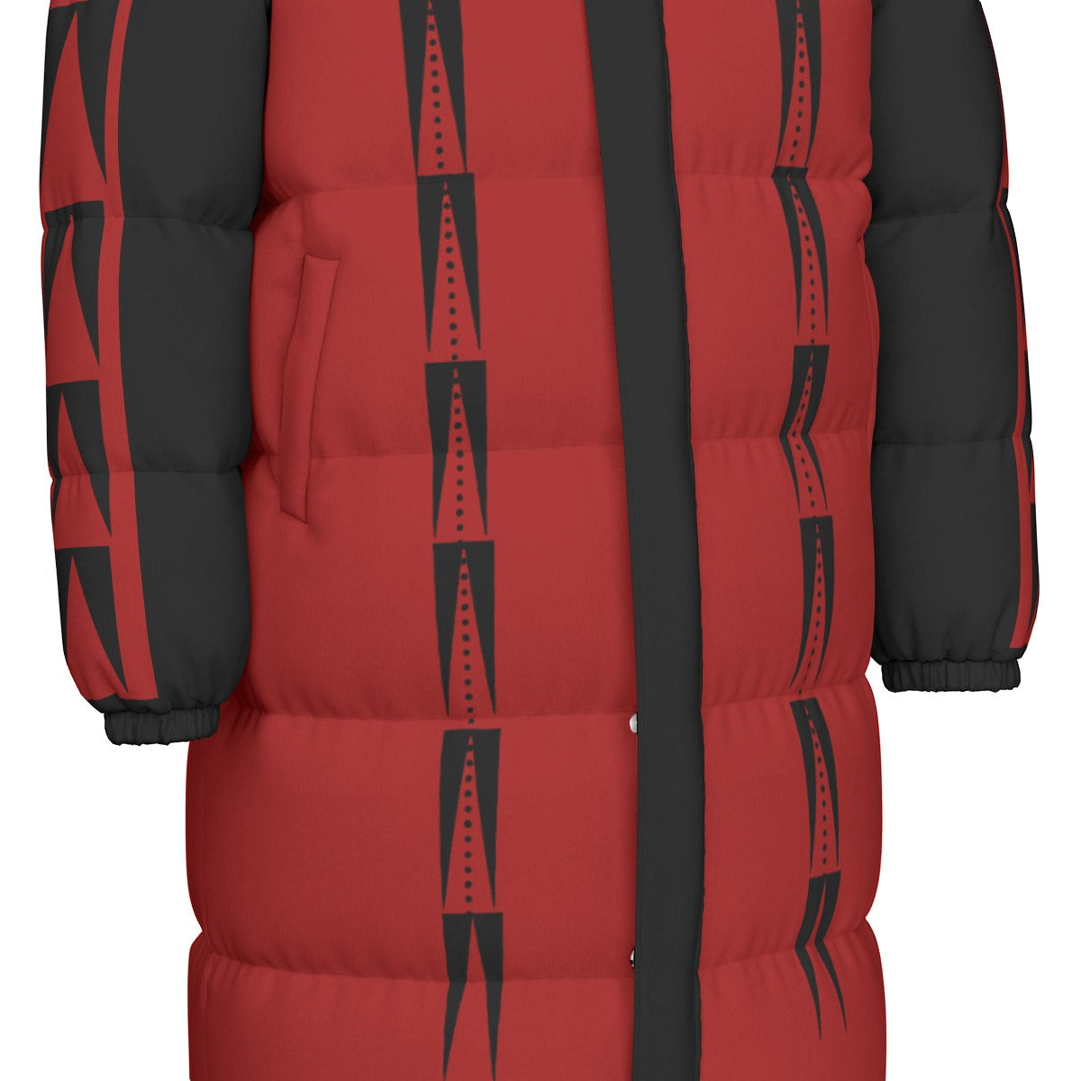 NTV Print Long Duck Down Jacket