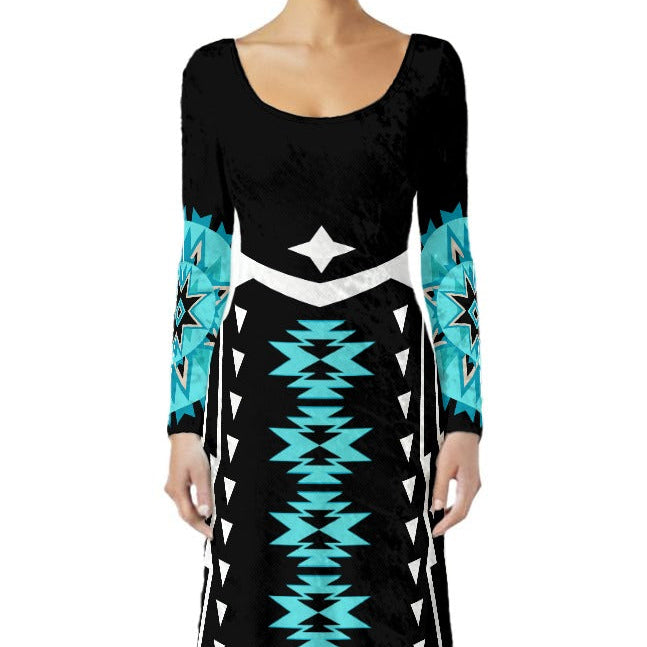 Indigenous Fashion Velvet Maxi 