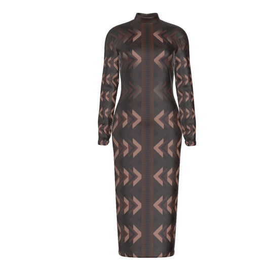 Arrows of Destiny Mockneck Dress