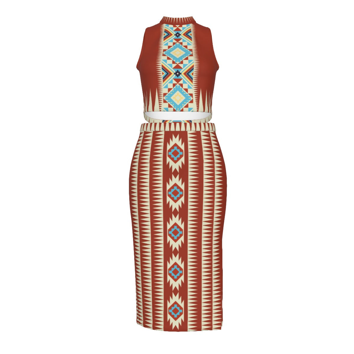 Tribal Baddie Pencil Skirt Set