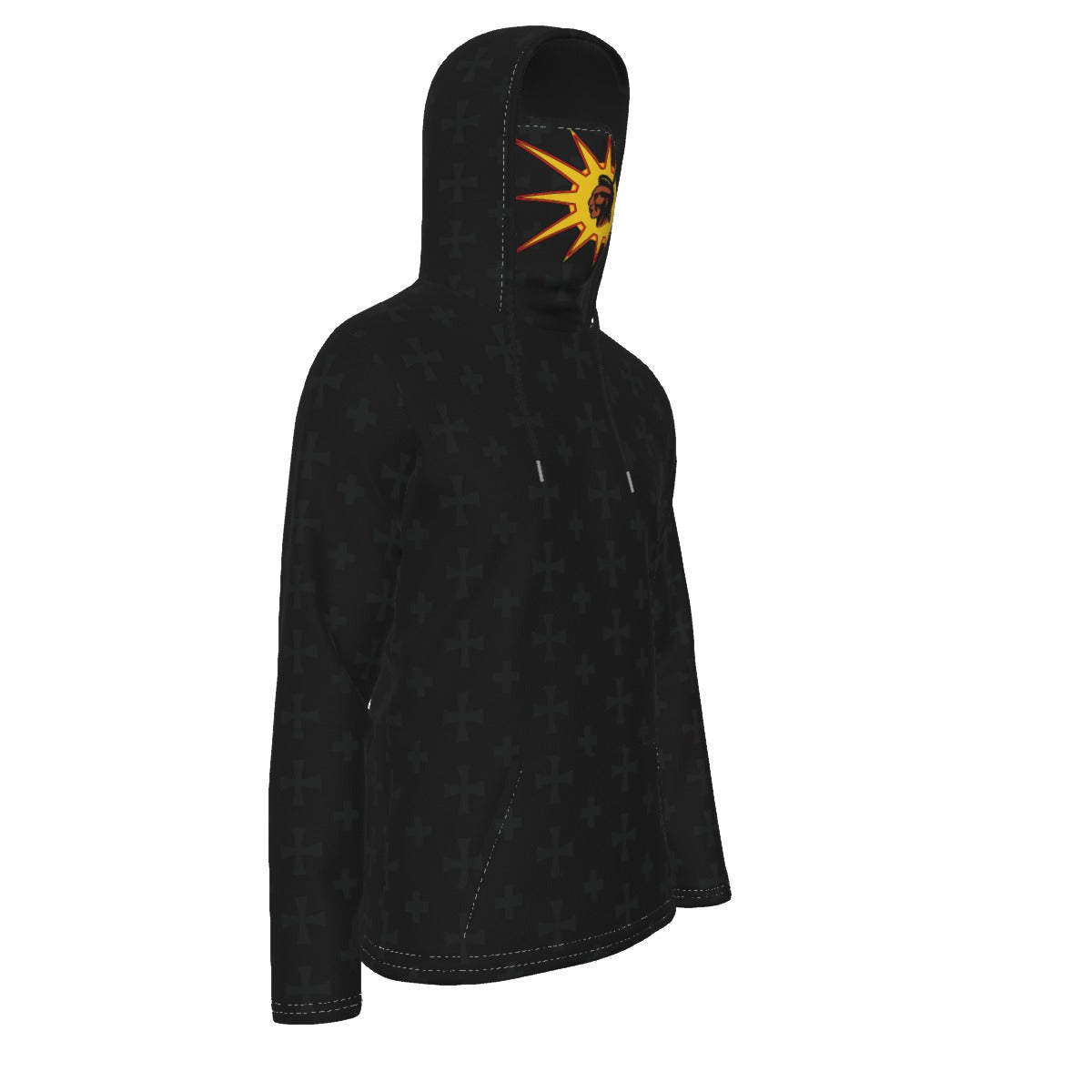 Warrior Fleeced Hoodie With Mask