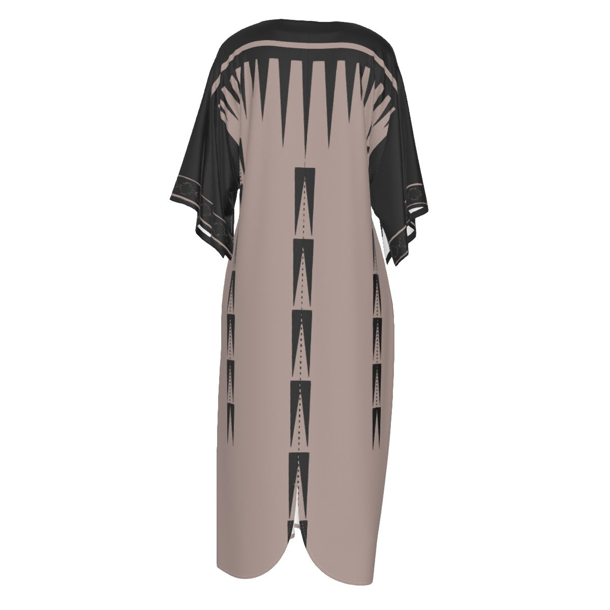 Native Print Flowy Long Dress