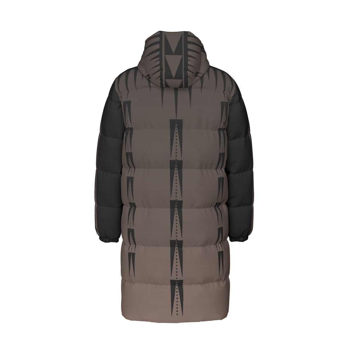 NTV Print Long Duck Down Jacket