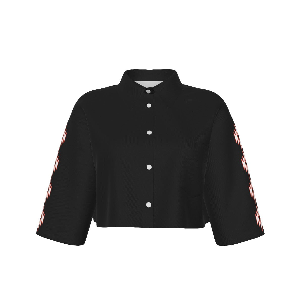 Graffiti Land Back Cropped Cropped Jacket