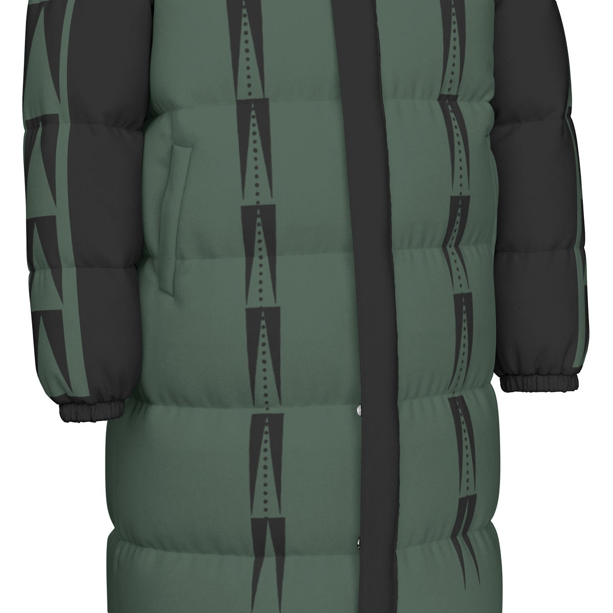 NTV Print Long Duck Down Jacket