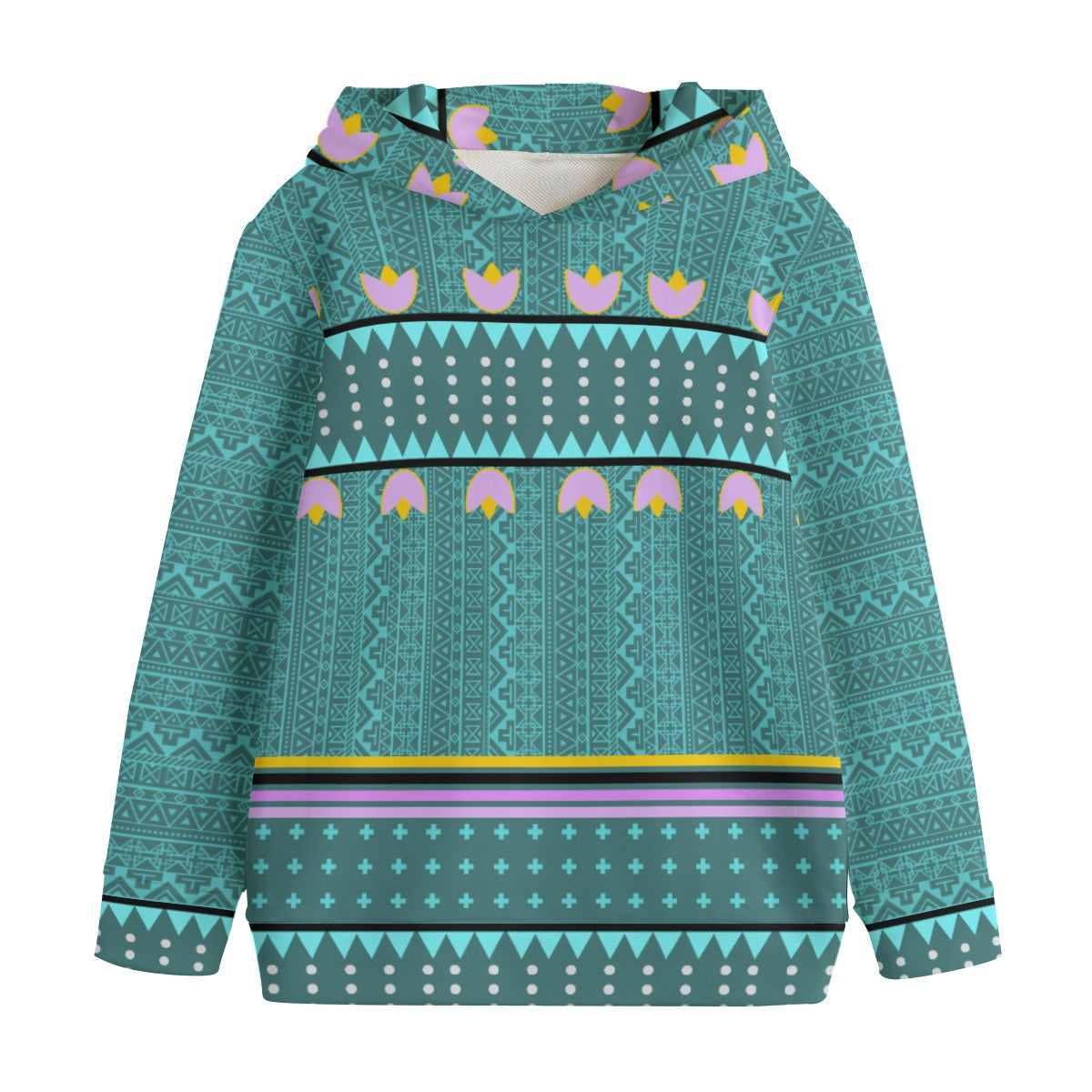 Kid's Woodland Floral Cotton Hoodie